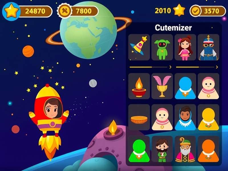 Galaxy Cumin Adventure gameplay screenshot showing space exploration